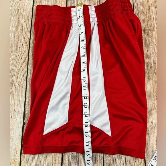 Mens Under Armour Red White Athletic Gym Shorts Size Small - Picture 2 of 6